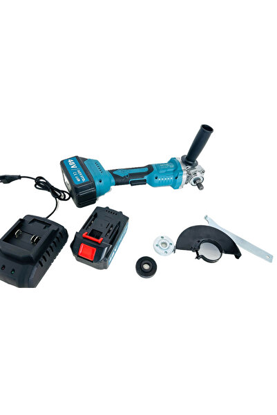 OEM WERSTIL 48V Ασύρματος Γωνιακός Τροχός - 2 Μπαταρίες Ιόντων Λιθίου, Φορτισ...