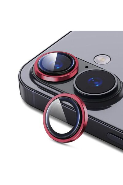 Orso Lens Camera Tempered Glass Red iPhone 17/16/16 Plus