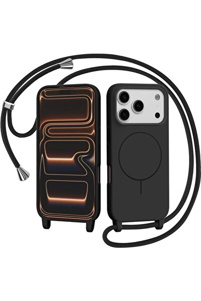 Orso Θήκη Soft Κορδόνι Magsafe Black iPhone 17 Pro