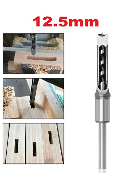 BGA 12.5mm Kare Delik Delme Matkap Ucu kare delik matkap ucu keski ahşap ağaç...