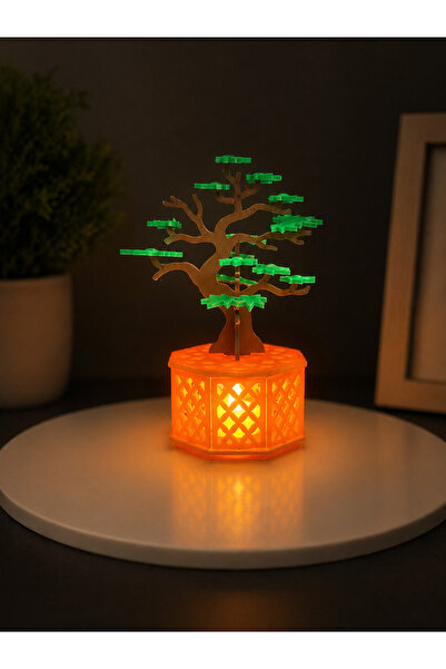 PRİNTLAB3D Printlab3d-PUZZLE Bonsai Lamba