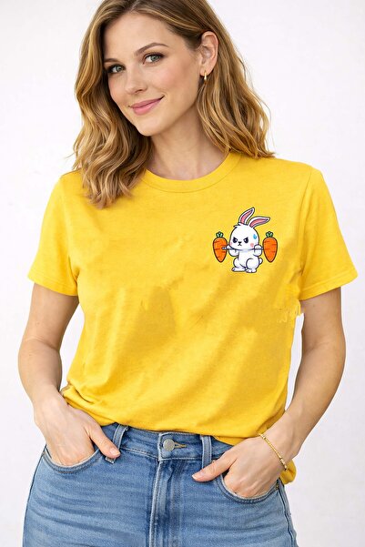 herkesemoda Βαμβακερό μπλουζάκι με λαιμόκοψη ποδηλάτου και λεπτομέρεια με στά...