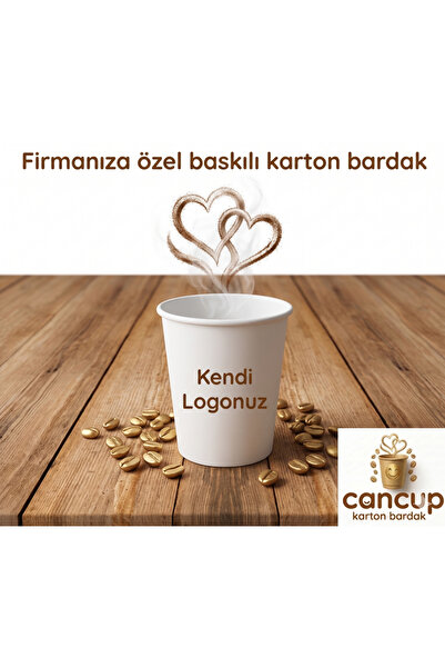 500 Adet 7 Oz Karton Bardak "Hoş Geldin Bebek" Baskılı Tek Kullanımlık Sıcak & Soğuk Uyumlu