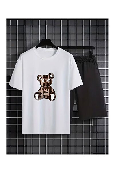 ZEMLİYA VONIX Unisex Oversize Σετ με Σορτς και Κοντομάνικο Μπλουζάκι Άνετη Εφ...