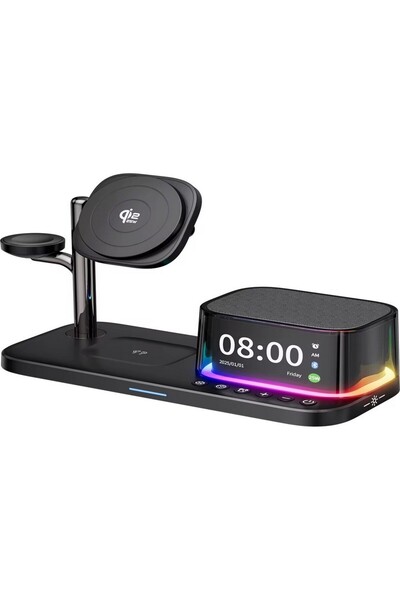 FIRSATTAN Samsung Uyumlu 6’sı 1 Arada Manyetik Kablosuz Şarj İstasyonu Qi2 25...
