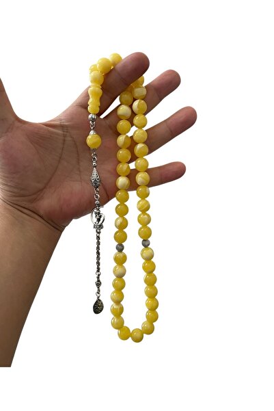 Trikala Drop analogy squeeze amber rosary 12 mm