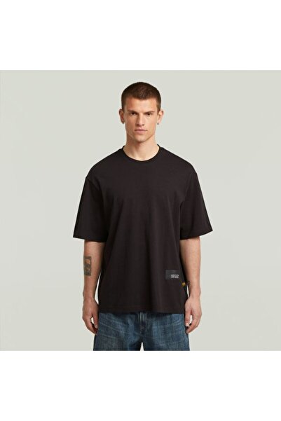 G-STAR RAW SİYAH LOGOLU ERKEK T-SHIRT