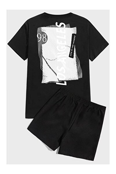 ZEMLİYA VONIX Unisex Oversize Σετ με Σορτς και Κοντομάνικο Μπλουζάκι Άνετη Εφ...