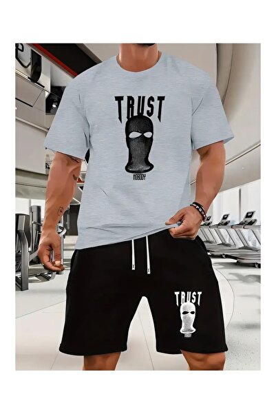 ZEMLİYA VONIX Unisex Oversize Σετ με Σορτς και Κοντομάνικο Μπλουζάκι Άνετη Εφ...