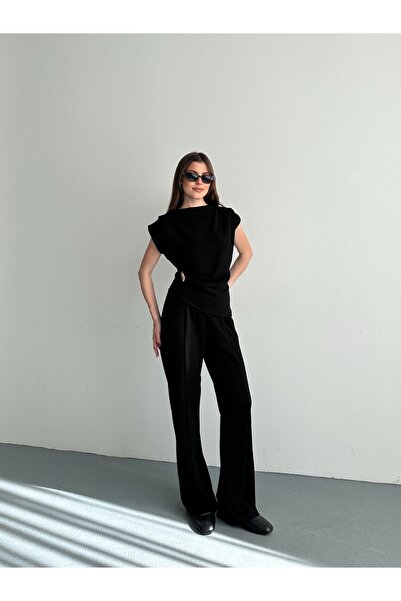 queencity ΓΥΝΑΙΚΕΙΟ ΣΕΤ ΔΙΠΛΟ ΑΠΟ ΥΦΑΣΜΑ MODAL ΜΕ ΛΕΠΤΟΜΕΡΕΙΕΣ ΚΟΥΜΠΩΜΑΤΩΝ