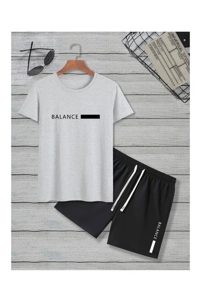 ZEMLİYA VONIX Unisex Oversize Σετ με Σορτς και Κοντομάνικο Μπλουζάκι Άνετη Εφ...