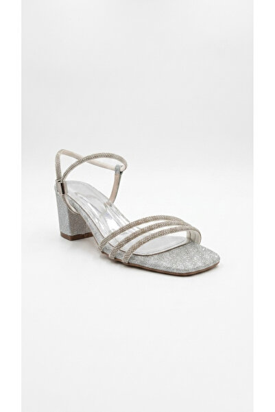 Ustalar Ayakkabı Çanta Silver Stone Women's Heeled Shoes 659.647-4
