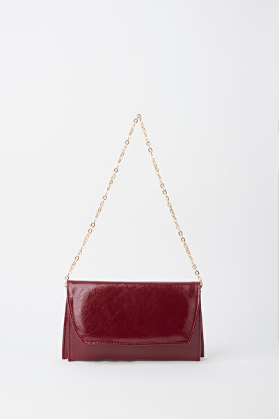 Vivaq Γυναικείος βυσσινί χρώματος φάκελος σε σχέδιο μπορντό, με 2 θήκες, μίνι...