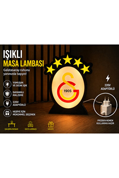 3DBU GALATASARAY MASA LAMBASI + Adaptör
