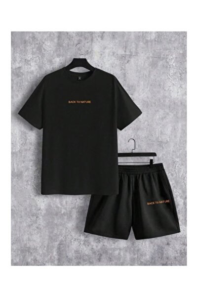 ZEMLİYA VONIX Unisex Oversize Σετ με Σορτς και Κοντομάνικο Μπλουζάκι Άνετη Εφ...