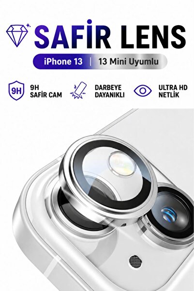 SONREİR واقي عدسة الكاميرا المعدني من زجاج الياقوت فائق الوضوح لهاتف iPhone 1...
