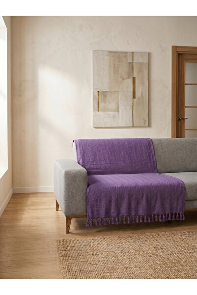 Grape Textile Balık Sırtı Serisi/Mor/Koltuk Örtüsü