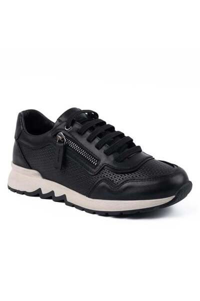Mammamia 3970 Genuine Leather Casual Women's Shoes-Black