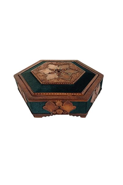 ozbience El İşleme Deri Şekerlik, 24x24 cm, şık ve dayanıklı tasarım