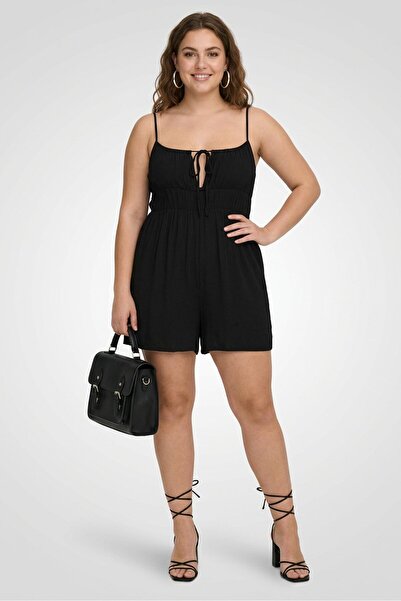 Don't Call Me Jennyfer Women Sleeveless Plain Playsuit, Black
