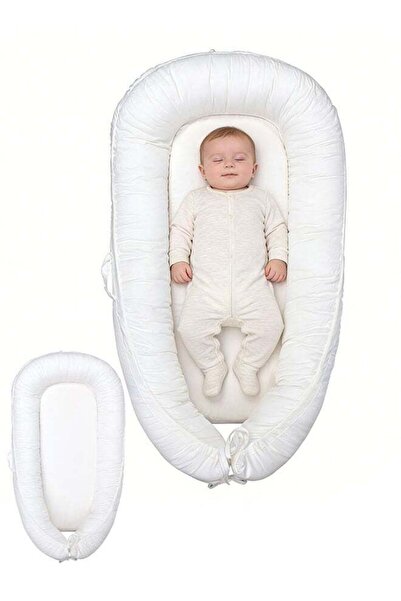 Generic White Baby Nest Bed, Newborn Nursery Pillow, Baby Nests Cozy,Infant B...