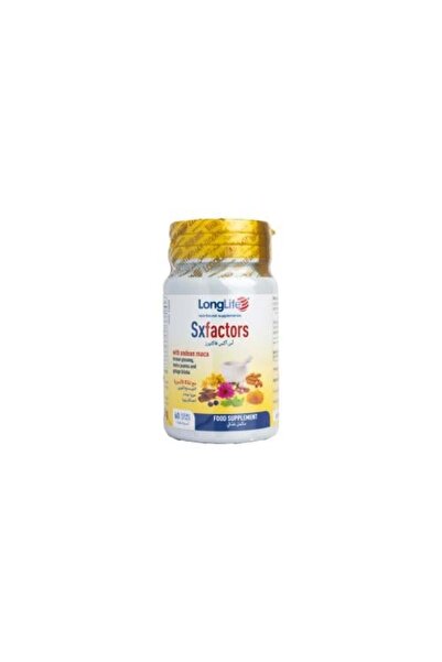 LONGLIFE مكمل غذائي طويل الأمد SX Factors مع الماكا 60 كبسولة