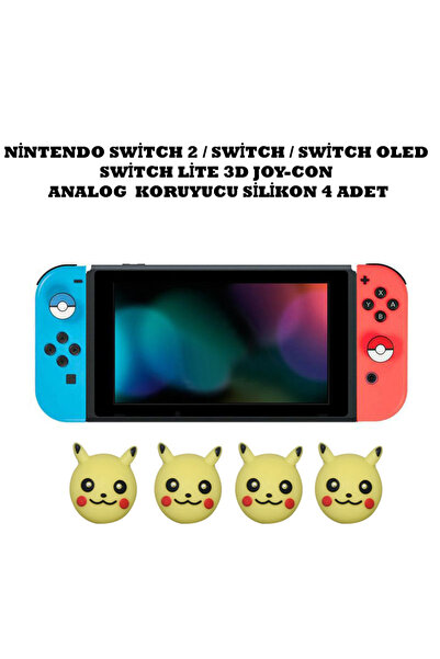 WOTOBE Switch/Switch 2/Switch Oled /Switch Lite Uyumlu Yeni 3D Analog Silikon...