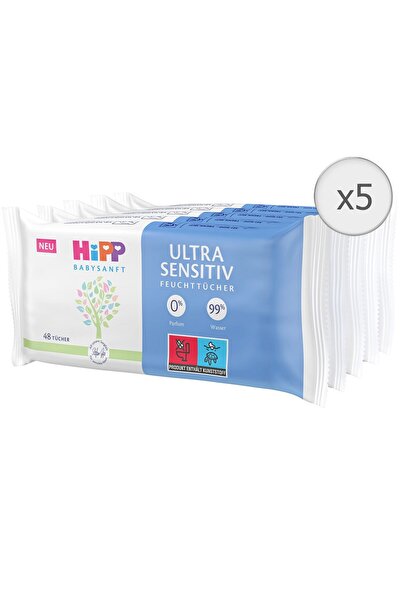 Hipp ULTRA SENSITIVE WET WIPES 5x48PCS (HIPPSERUMSZU240)