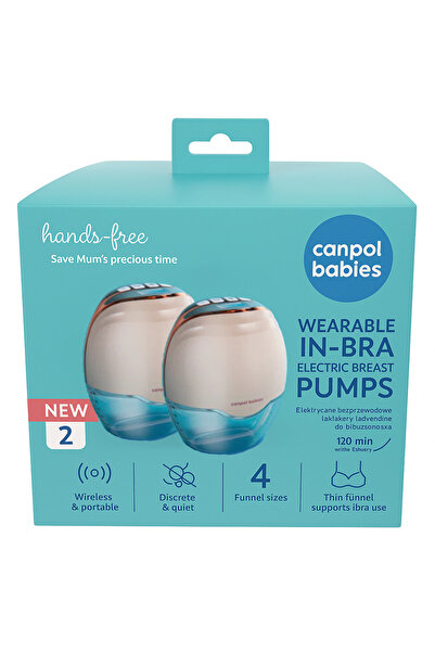 CANPOL Pompa de san electrica tip scoica Hands Free 2 bucati, babies