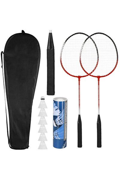 Stef's Cat Set Badminton 9 Piese, 2 Rachete Metalice, 6 Fluturasi si Husa, 66...