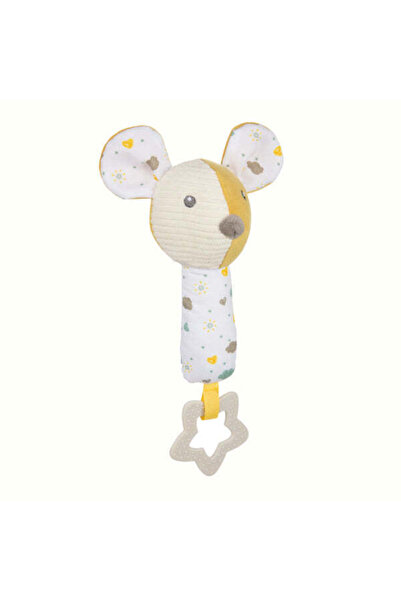 CANPOL Babies Soft Rattle Toy and Teething Ring Mouse 77/205