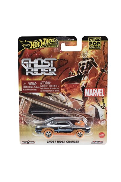 mattel ХОТ УИЛС ПОП КУЛТУРА ГОСТ РАЙДЪР МЕТАЛНА КОЛА В МАСШТАБ 1:64