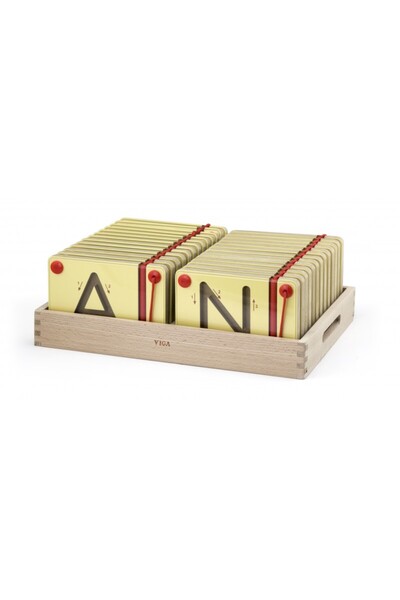 Viga Set magnetic de scriere - Litere mari,