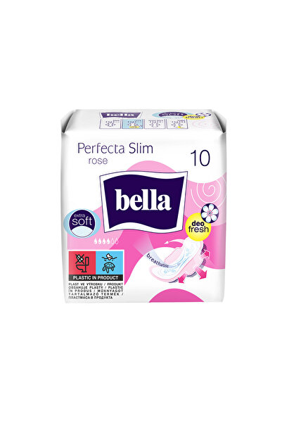 Bella Перфекта Роуз, дамски превръзки, тънки, нормални, 10 бр.