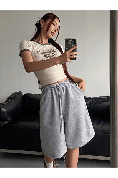 nomely Elas Basic Unisex Baggy Şort