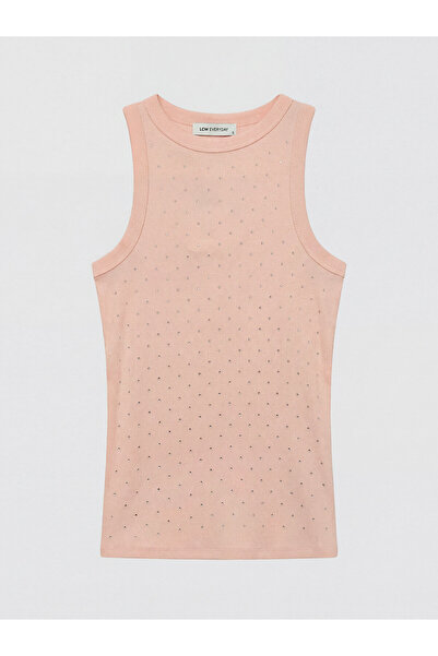 LC Waikiki Crew Neck Rhinestone Embellished Women's Tank Top