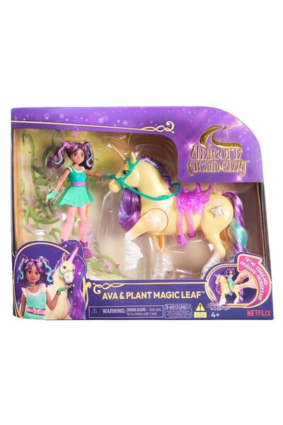 Spin Masters UNICORN ACADEMY AVA DOLL SET AND THE UNICORN LEAF MAGIC PLANT