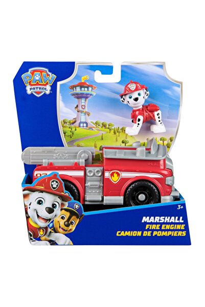 Spin Masters PAW PATROL SET BASE VEHICLE FIRE ENGINE AND MARSHALL FIGURE
