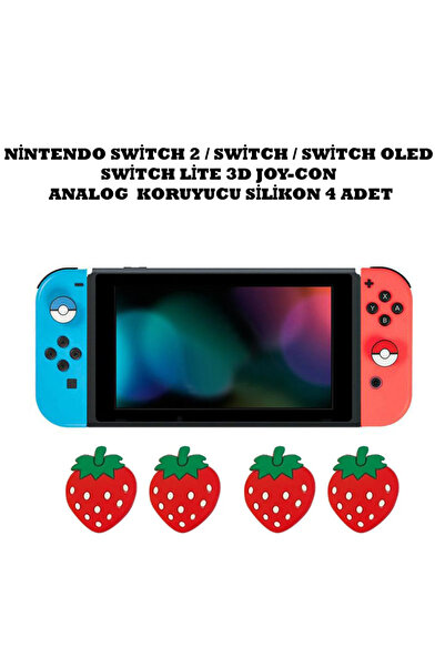 WOTOBE Switch/Switch 2/Switch Oled /Switch Lite Uyumlu Yeni 3D Analog Silikon...