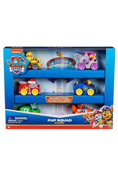 Spin Masters PAW PATROL PUP SQUAD RACERS GIFT PACK 6 BASIC VEHICLES