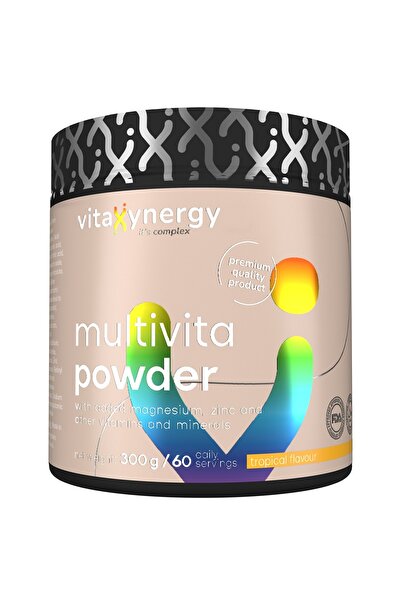 VITAXYNERGY Multivita, supliment alimentar, Pudra multivitamine, tropical, 30...