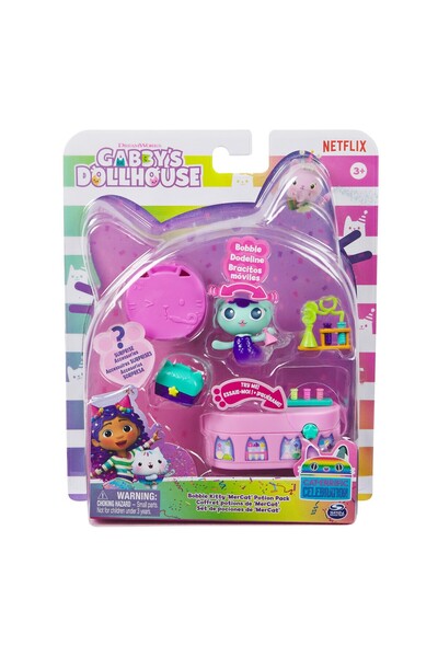 Spin Masters GABBYS DOLLHOUSE BOBBLE KITTY MARKET AND POTION ROOM
