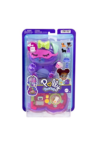 mattel КОМПЛЕКТ POLLY POCKET ЧАНТА ЗА ДОМАШНИ ЛЮБИМЦИ КУЧЕНЕЦ В ПИЖАМКИ С АКС...