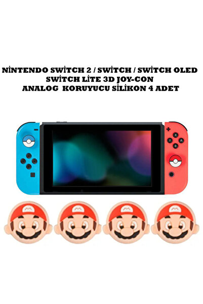 WOTOBE Switch/Switch 2/Switch Oled /Switch Lite Uyumlu Yeni 3D Analog Silikon...