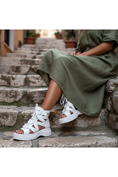 Tress Fashion Σανδάλια Λευκά μοντέλο - Peni