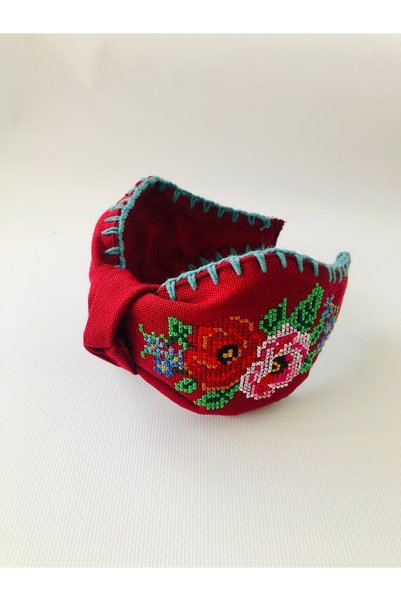 LiewensStyle Hand-Embroidered Bohemia Crown with Canvas Embroidery