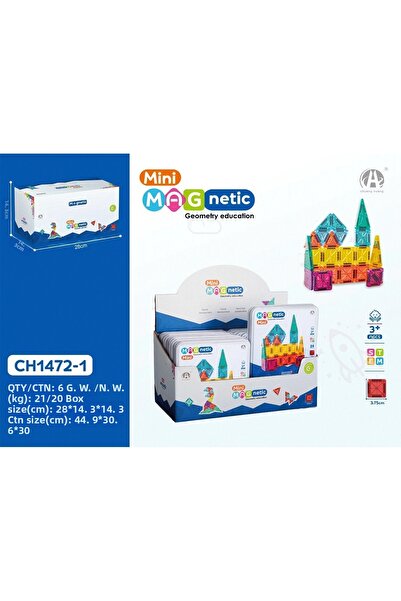 TOYFEST صندوق معدني مغناطيسي صغير مقاس 3.75 سم، 24 قطعة