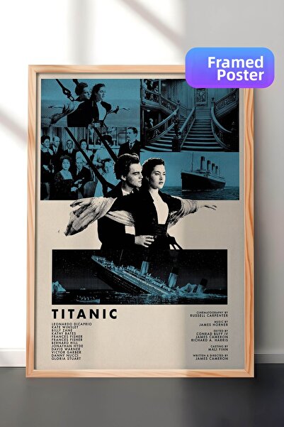 Postifull Αφίσα με ξύλινο πλαίσιο Titanic, Πίνακας Κινηματογράφου και Τηλεοπτ...