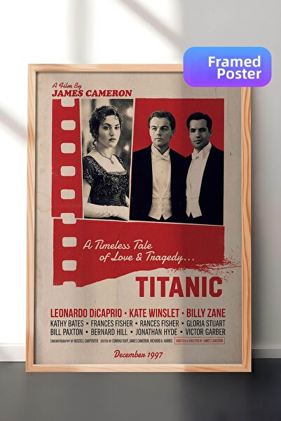 Postifull Αφίσα με ξύλινο πλαίσιο Titanic, Πίνακας Κινηματογράφου και Τηλεοπτ...