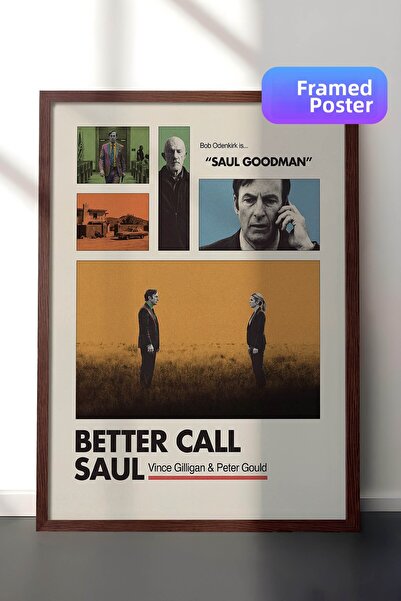 Postifull Αφίσα Better Call Saul με καφέ πλαίσιο, Πίνακας κινηματογράφου και ...
